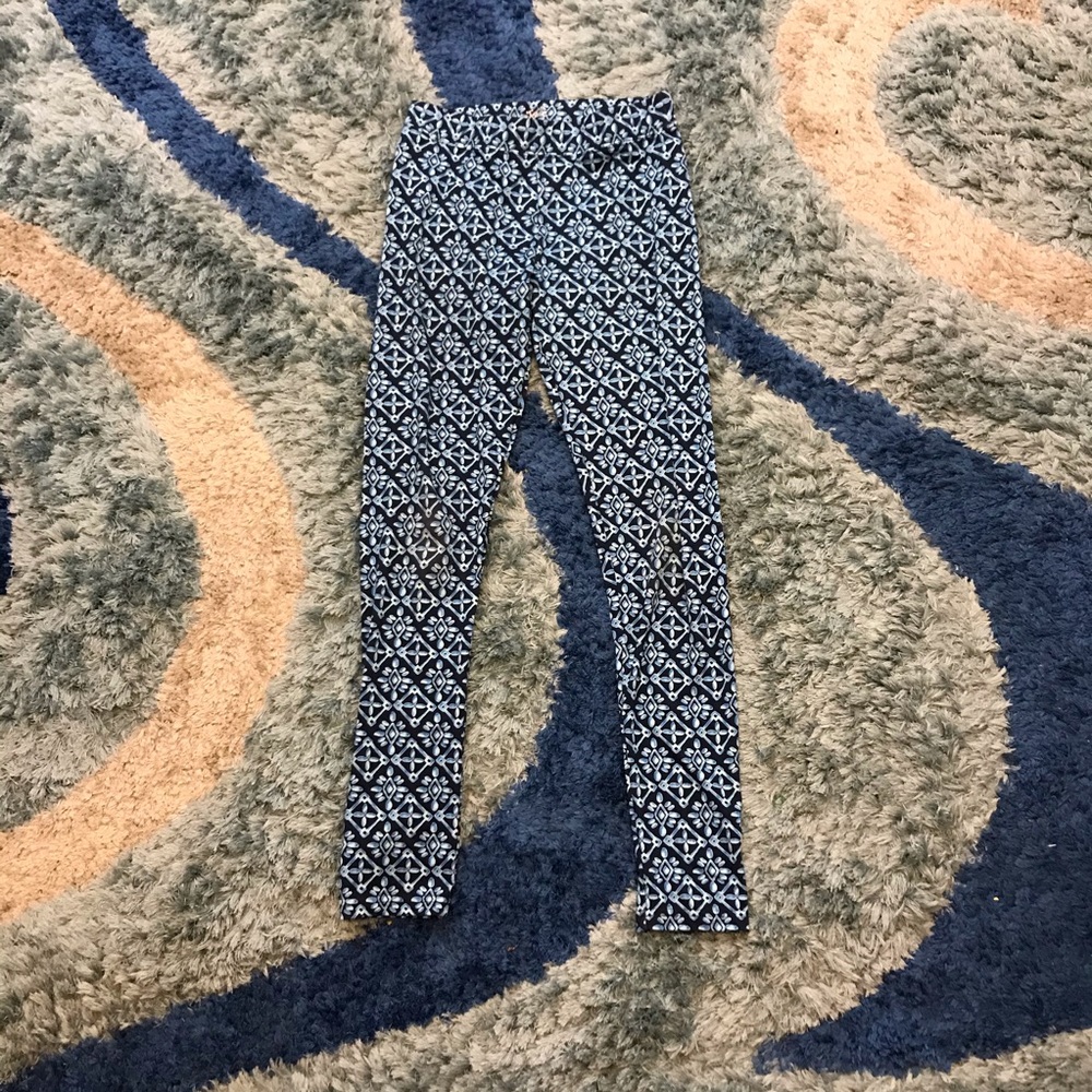 Girls Justice blue patterned leggings